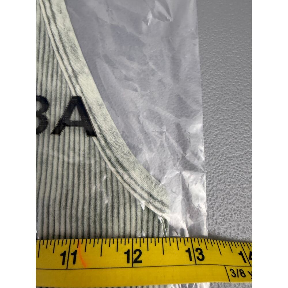 Zenana Mineral Wash Ribbed Racerback Tank L XL Sage Green NIB - Picture 3 of 6